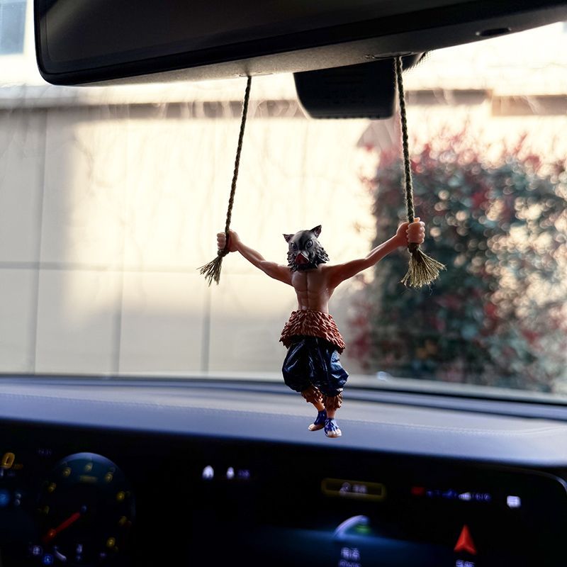 Car Accessories Hanging From Mirror - Demon Slayer Anime Auto-Innendekoration Ornamente Rückspiegel-Hängeornamente