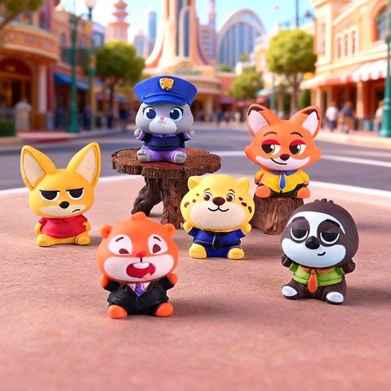 Car Accessories Etsy - Zootopia Harzfigur, kleine Dekoration für das