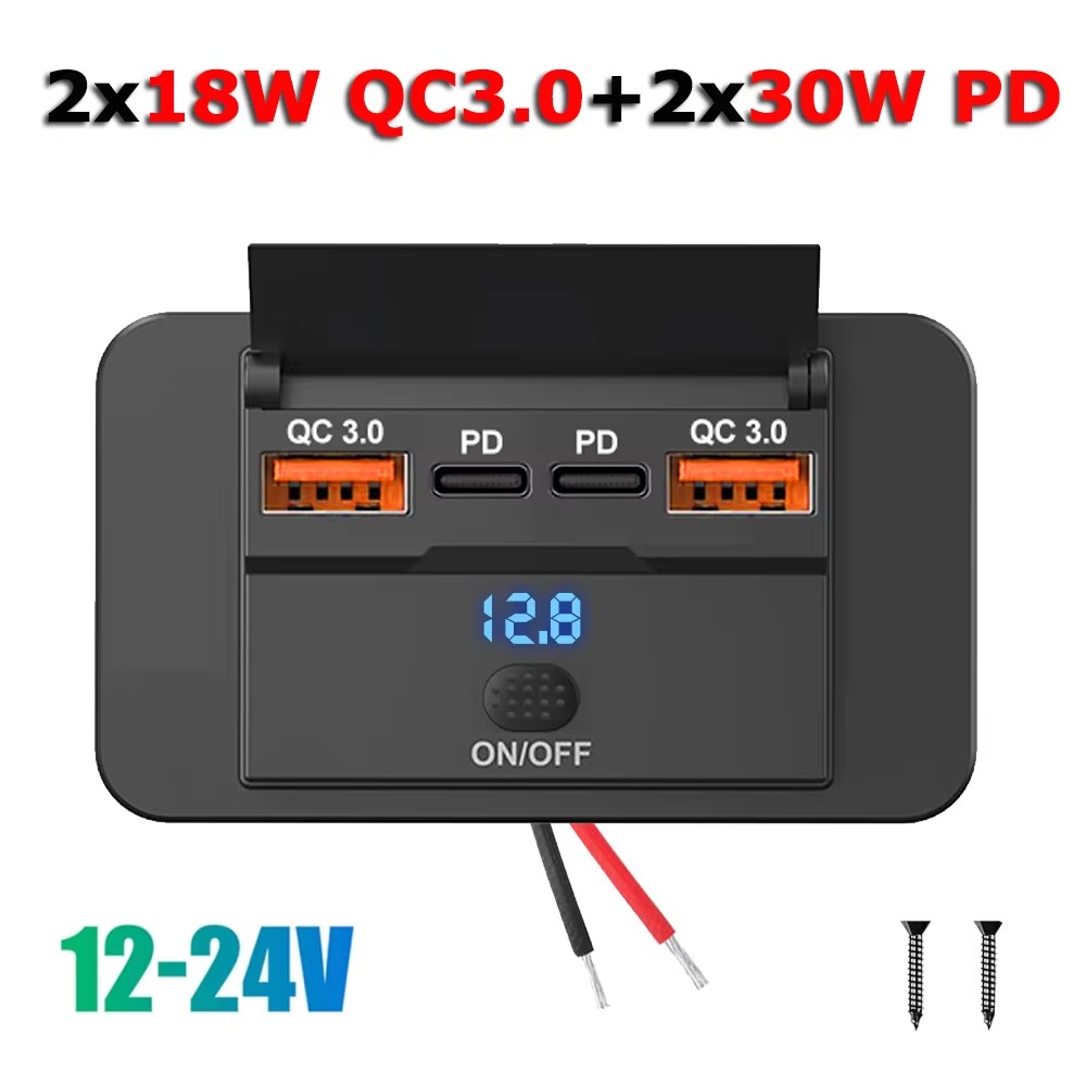 Car Accessories Thailand - 96 W Dual PD Dual QC3.0
