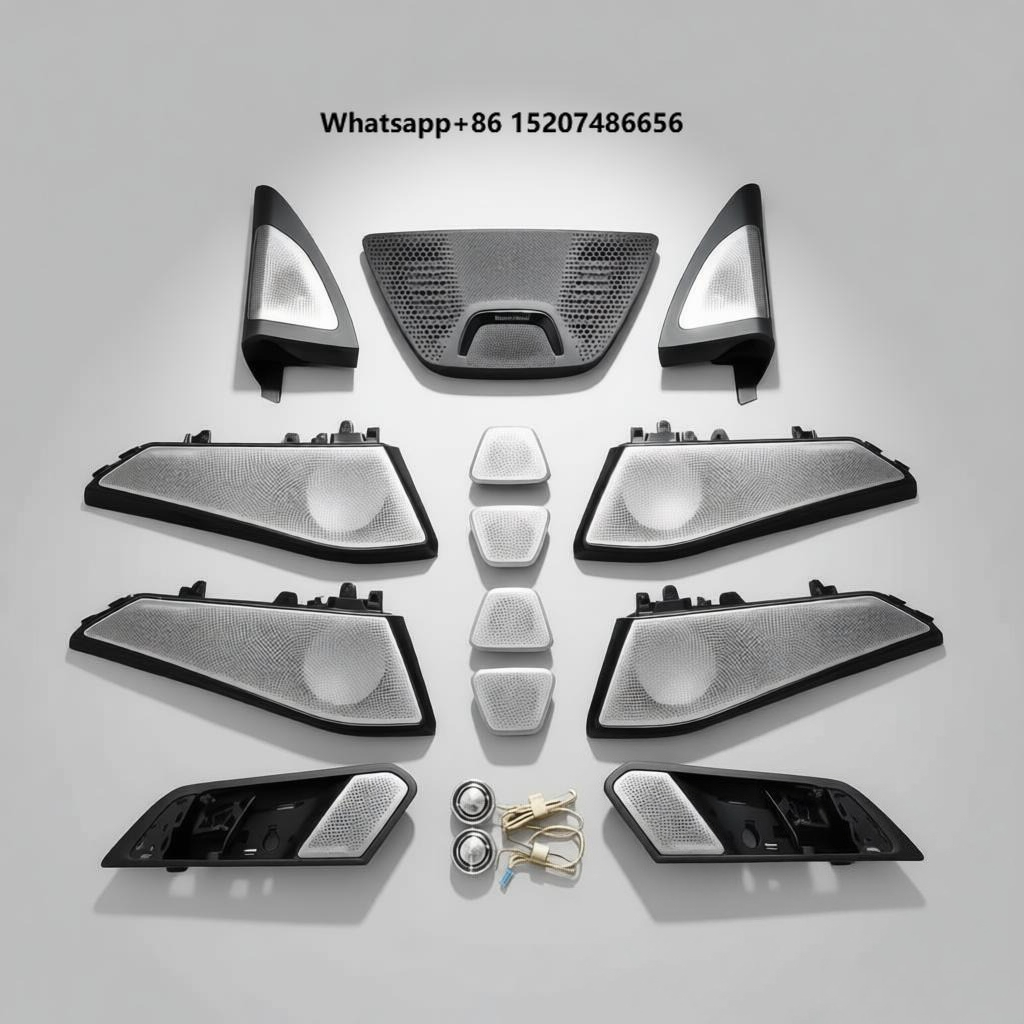 Led Interior Ambient Light - Brandneue SSY X5/X7 LED-Ambientebeleuchtung Edelstahl-Audioabdeckung 12V