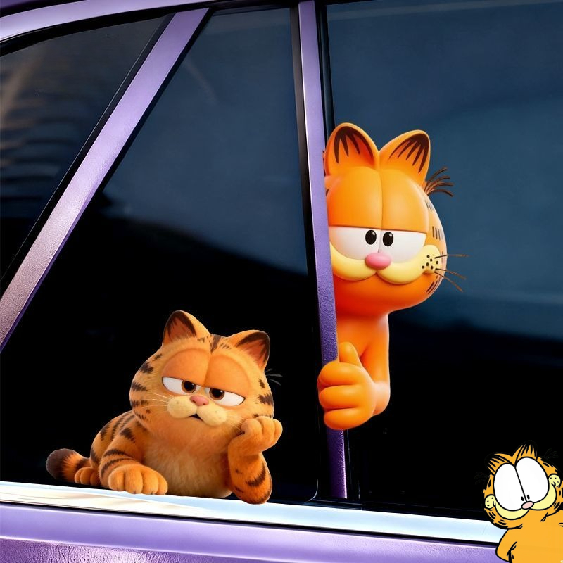 Car Accessories Parts - Garfield Anime Cartoon Niedliche Lustige Sticker