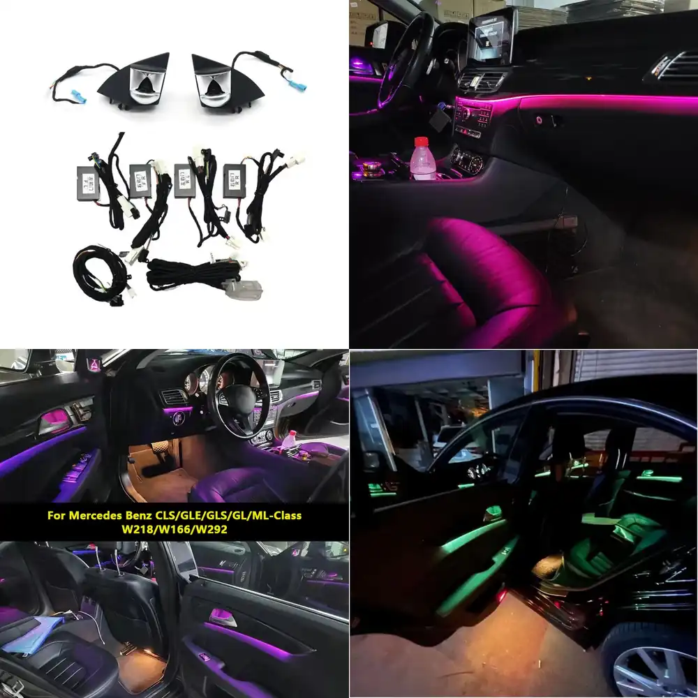 Led Interior Ambient Light - A-Säulen-Sanduhr-Hochtöner 12-Farben-LED-Innenraum-Ambientebeleuchtungs-Set für CLS GLE GLS