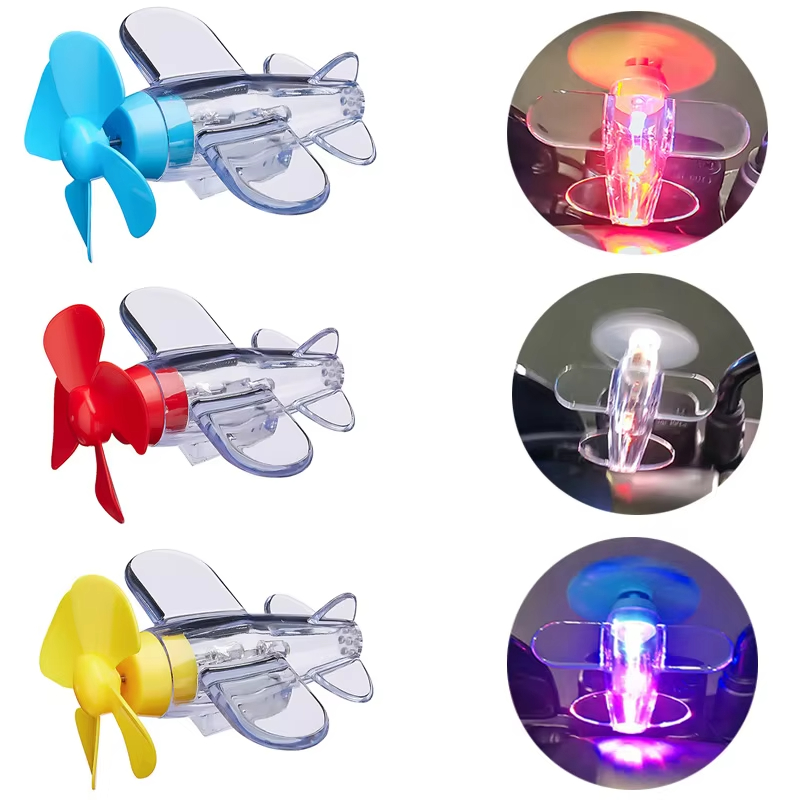 Car Accessories Etsy - Windbetriebenes LED-Flugzeug-Ornament für Motorräder, Lenker, Auto-Rückspiegel