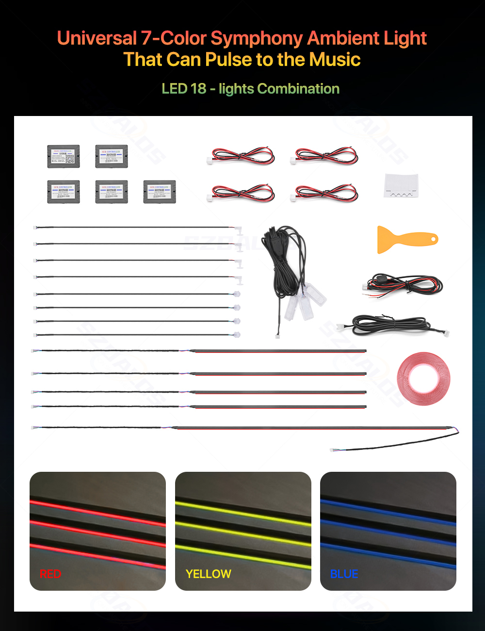 Meistverkauftes Auto-Ambientel – Led Interior Ambient Light Bewertung und Preis