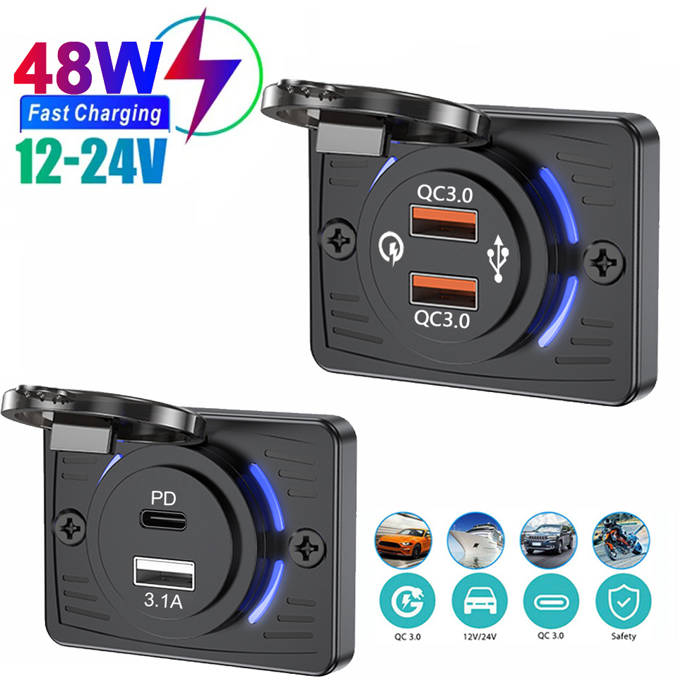 2 Ports 12V RV USB Steckdose Q – Car Accessories Thailand Bewertung und Preis