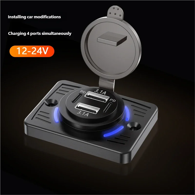 12V-24V Dual USB QC3.0 PD 3,1A – Car Accessories Thailand Bewertung und Preis